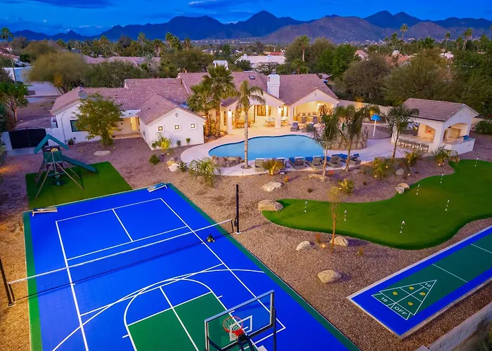 Villa 4million Designer Waterslidewonderlandtheatregymsportcourtshuffleboard Court *