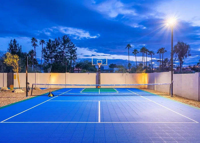 Villa 4million Designer Waterslidewonderlandtheatregymsportcourtshuffleboard Court Scottsdale