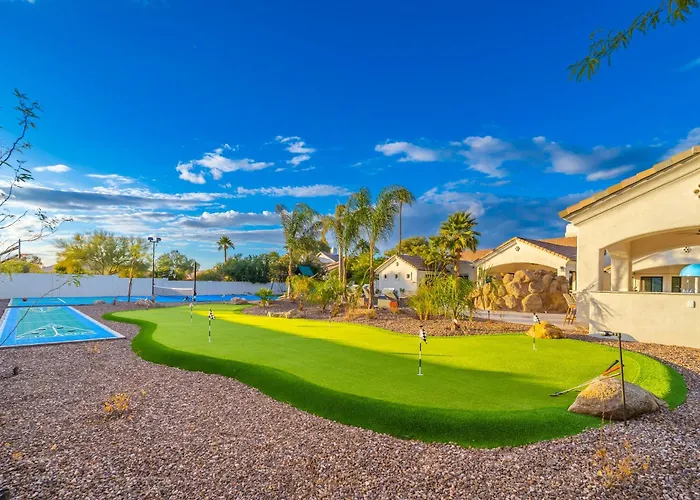 4million Designer Waterslidewonderlandtheatregymsportcourtshuffleboard Court Villa Scottsdale