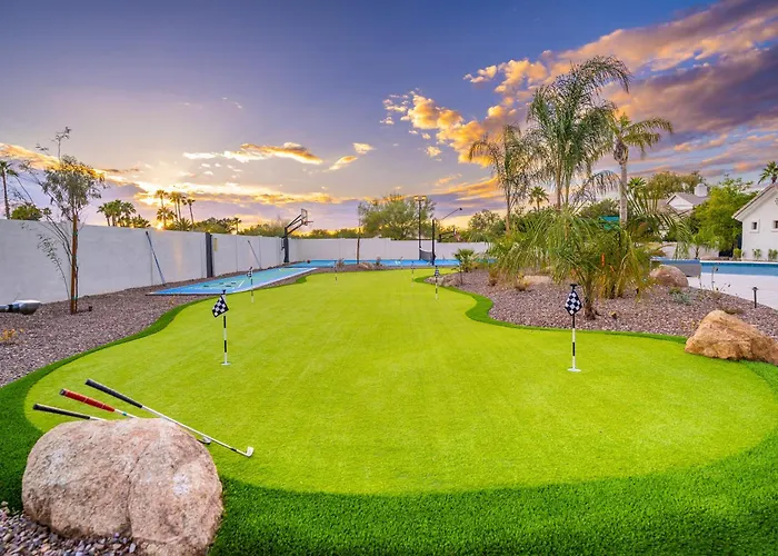 4million Designer Waterslidewonderlandtheatregymsportcourtshuffleboard Court Villa Scottsdale